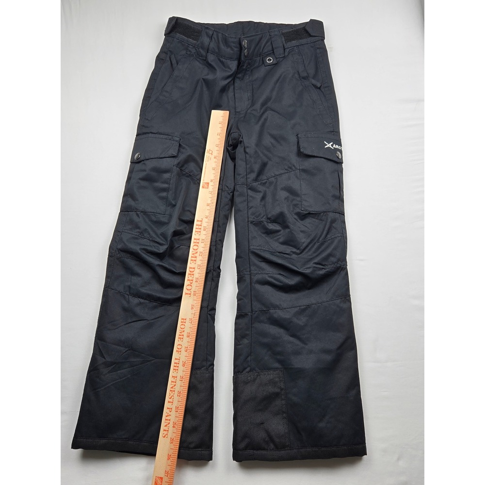 Arctix‎ Youth Insulated Snow Ski Pants Black Cargo Pockets Adjustable Waist M 5K - Picture 5 of 12